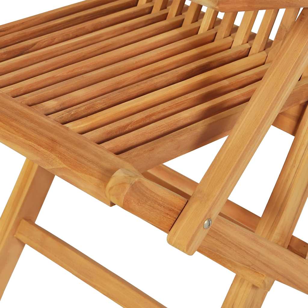 Juego de comedor para jardín 7 piezas madera maciza teca