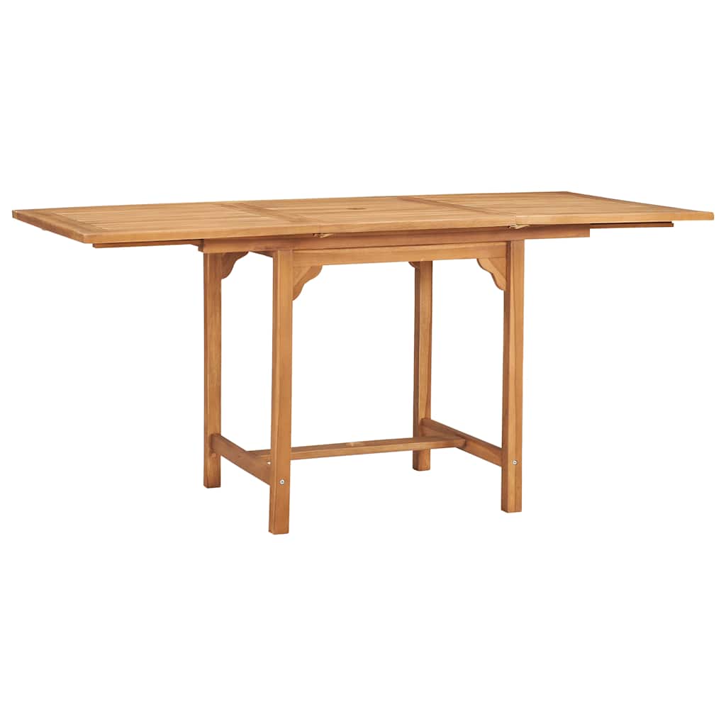 Juego de comedor para jardín 7 piezas madera maciza teca