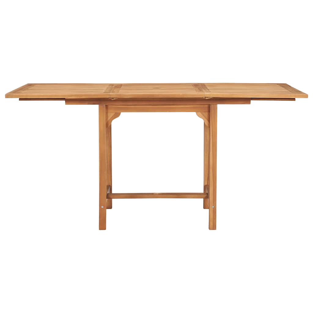 Juego de comedor para jardín 7 piezas madera maciza teca