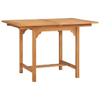 Juego de comedor para jardín 7 piezas madera maciza teca