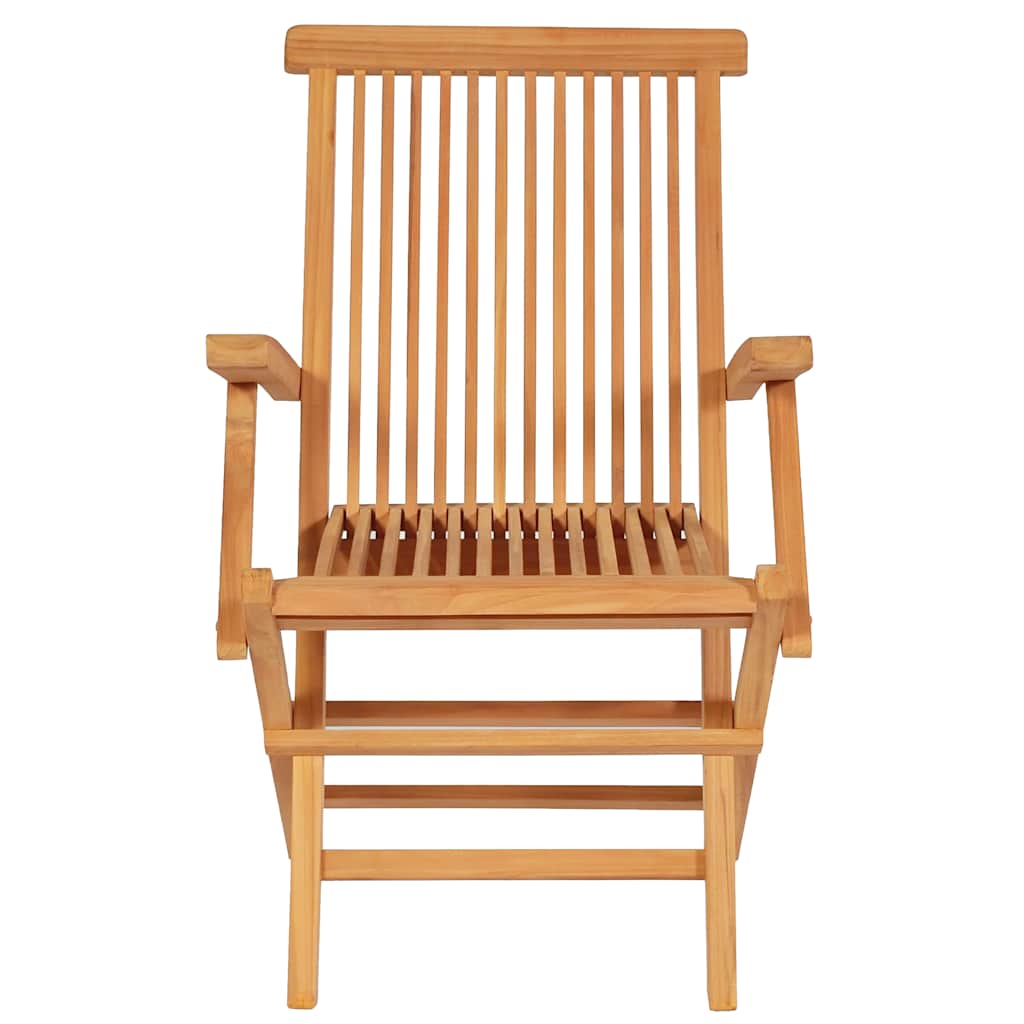 Juego de comedor para jardín 7 piezas madera maciza teca