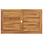 Conjunto de comedor de jardín 5 piezas madera maciza de teca