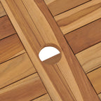 Conjunto de comedor de jardín 5 piezas madera maciza de teca