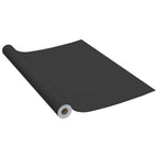 Láminas autoadhesivas muebles 2 uds PVC negro 500x90 cm