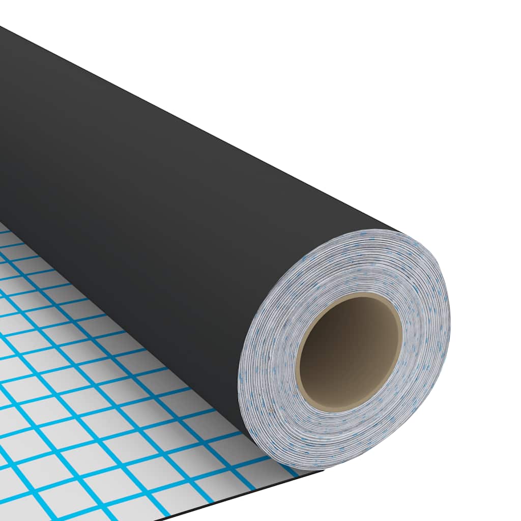 Láminas autoadhesivas muebles 2 uds PVC negro 500x90 cm