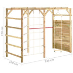 Estructura escalada madera de pino impregnada 240x100x170 cm