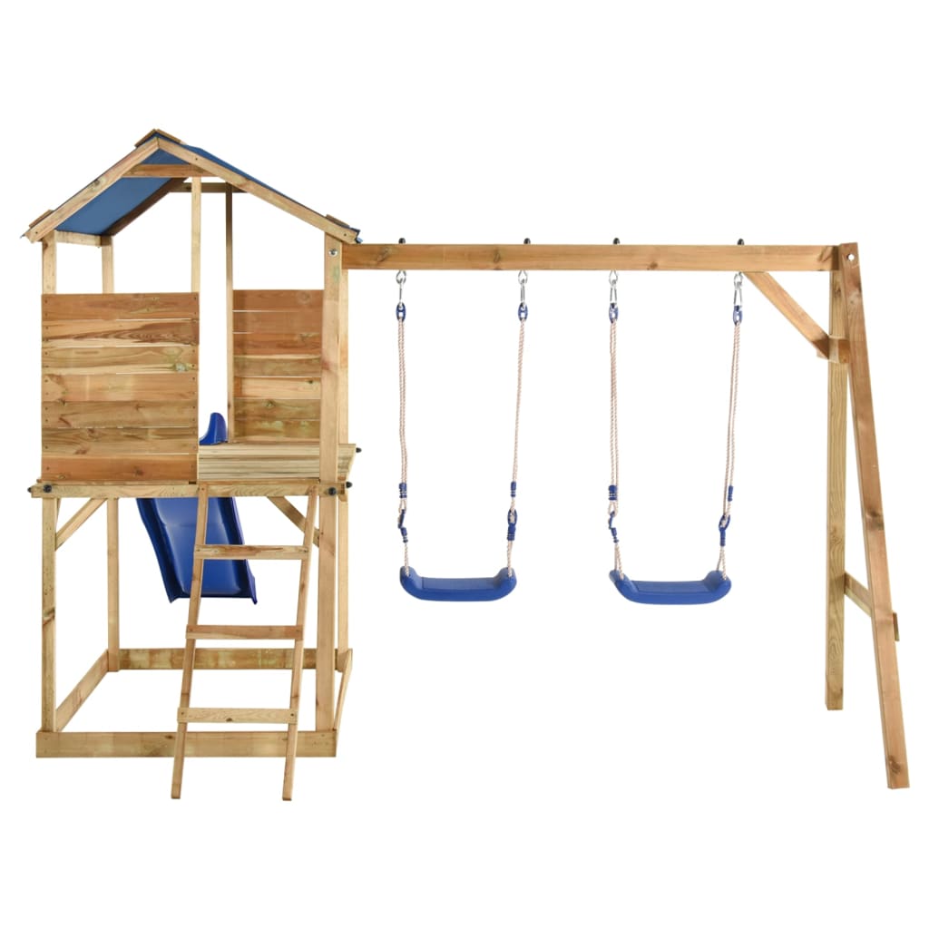 Parque infantil de exterior madera de pino impregnada