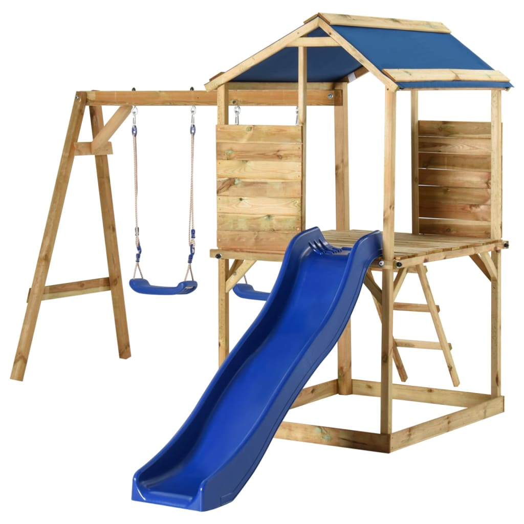 Parque infantil de exterior madera de pino impregnada