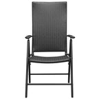 Juego de comedor de jardín 3 piezas negro
