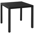 Juego de comedor de jardín 3 piezas negro