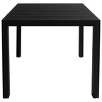 Juego de comedor de jardín 3 piezas negro
