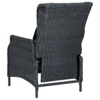 Set comedor jardín 7 pzas cojines ratán sintético gris oscuro