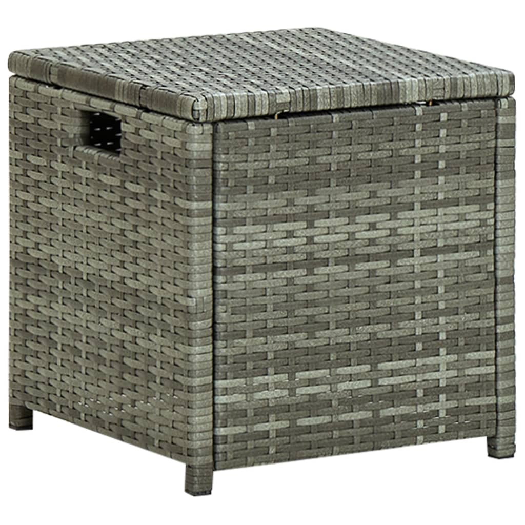 Set de muebles de jardín 6 pzas y cojines ratán sintético gris