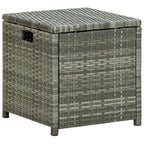 Set de muebles de jardín 6 pzas y cojines ratán sintético gris