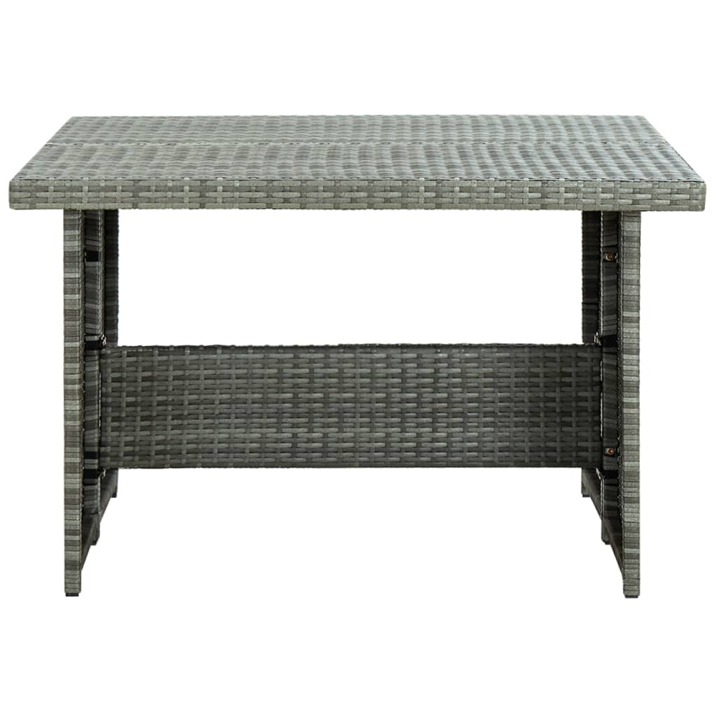 Set de muebles de jardín 6 pzas y cojines ratán sintético gris