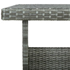 Set de muebles de jardín 6 pzas y cojines ratán sintético gris