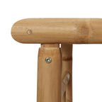 Juego de muebles de jardín con cojines 4 piezas bambú