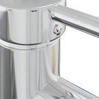 Lavabo empotrado con grifo cerámica blanco 101x39x18 cm