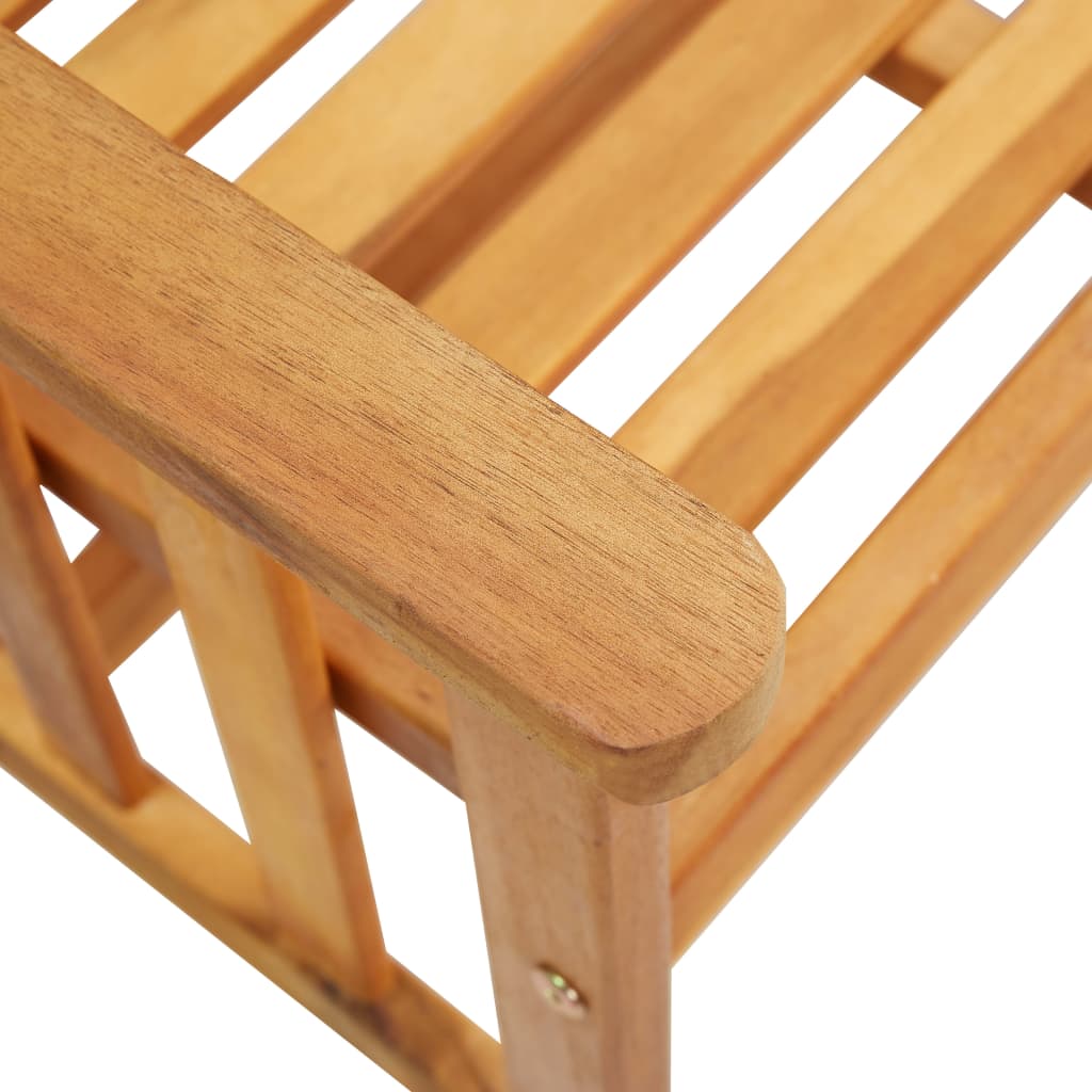 Sillas y mesa de té de jardín con cojines madera maciza acacia