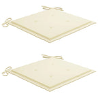 Sillas y mesa de té de jardín con cojines madera maciza acacia