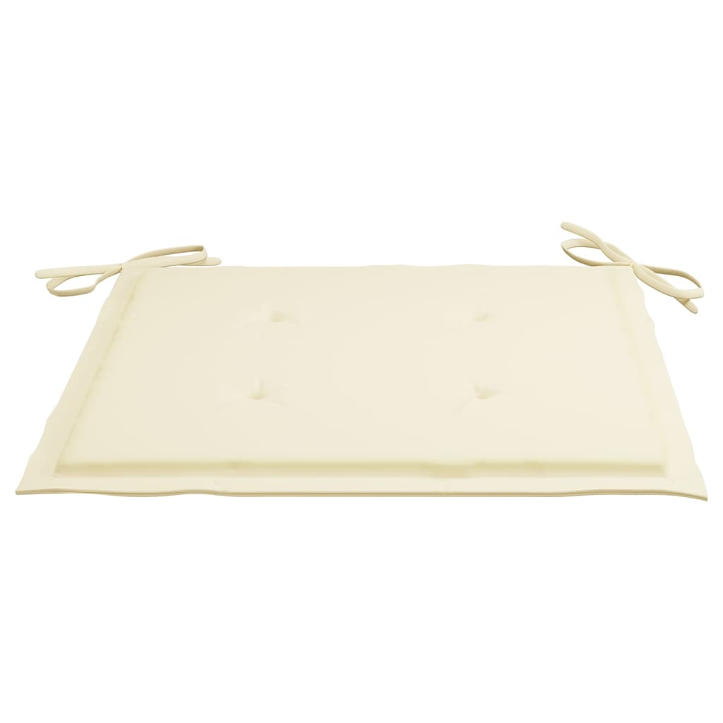 Sillas y mesa de té de jardín con cojines madera maciza acacia