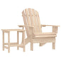Silla Adirondack de jardín con otomana y mesa macizo abeto rosa