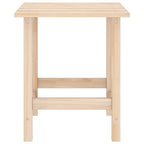 Silla Adirondack de jardín con otomana y mesa macizo abeto rosa