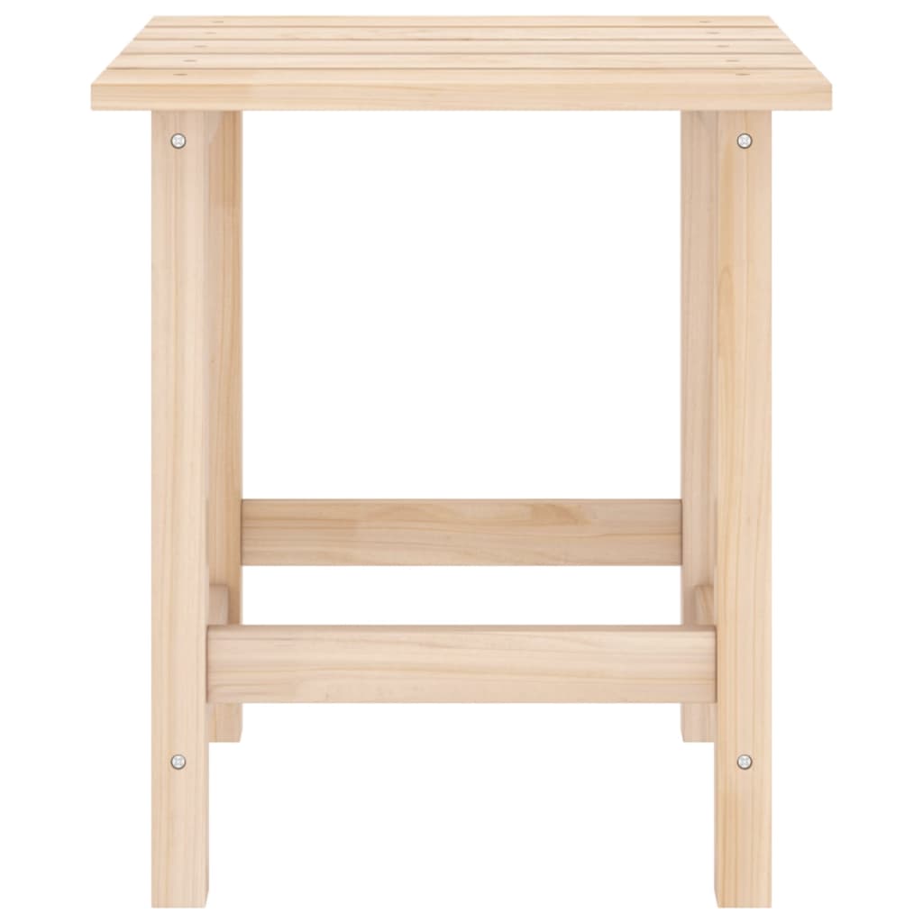 Silla Adirondack de jardín con otomana y mesa macizo abeto rosa
