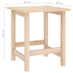 Silla Adirondack de jardín con otomana y mesa macizo abeto rosa