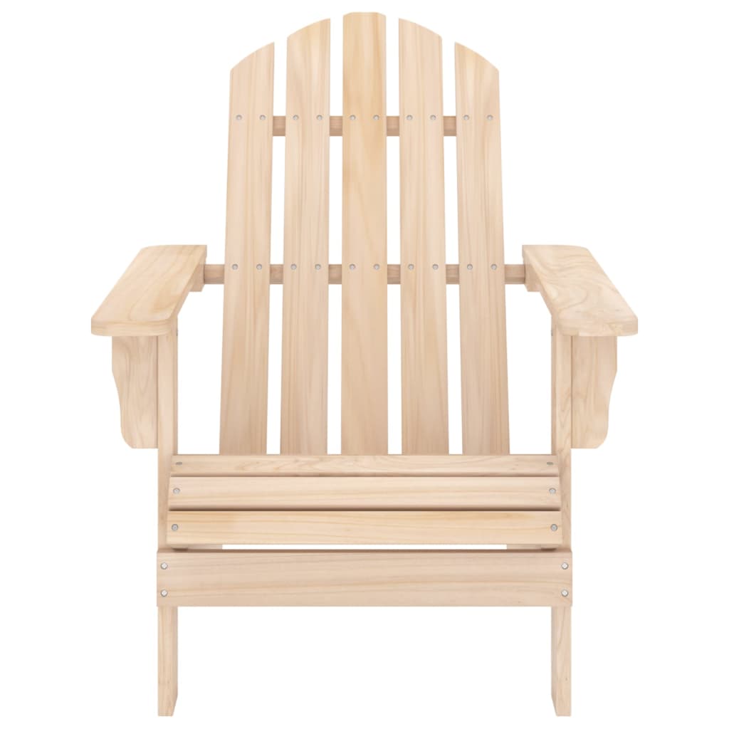 Silla Adirondack de jardín con otomana y mesa macizo abeto rosa