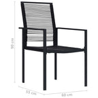 Juego de comedor de jardín 3 piezas
