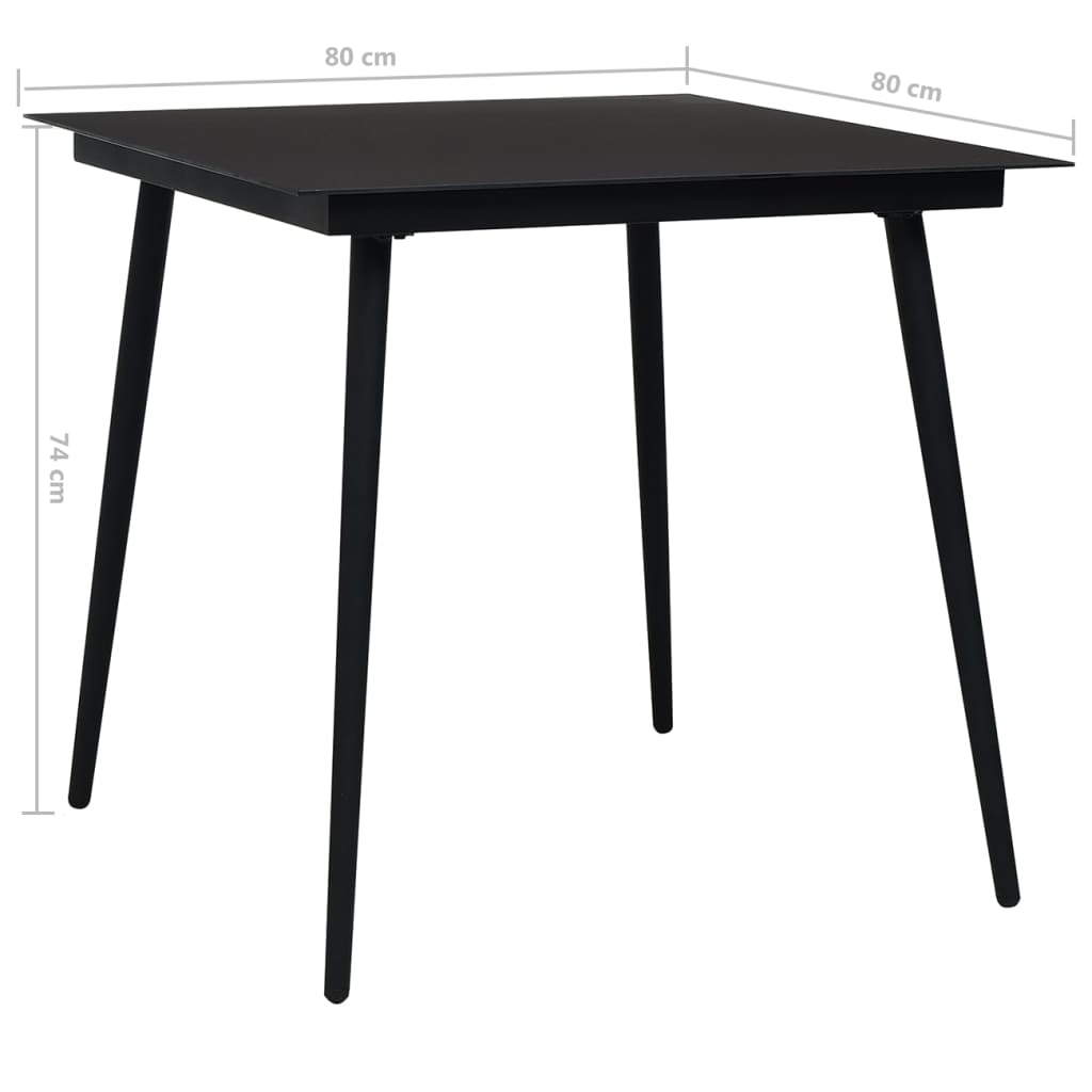 Juego de comedor de jardín 3 piezas