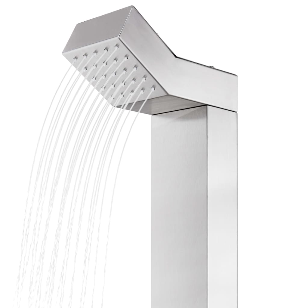 Ducha de jardín acero inoxidable 220 cm