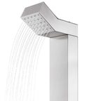 Ducha de jardín acero inoxidable 220 cm