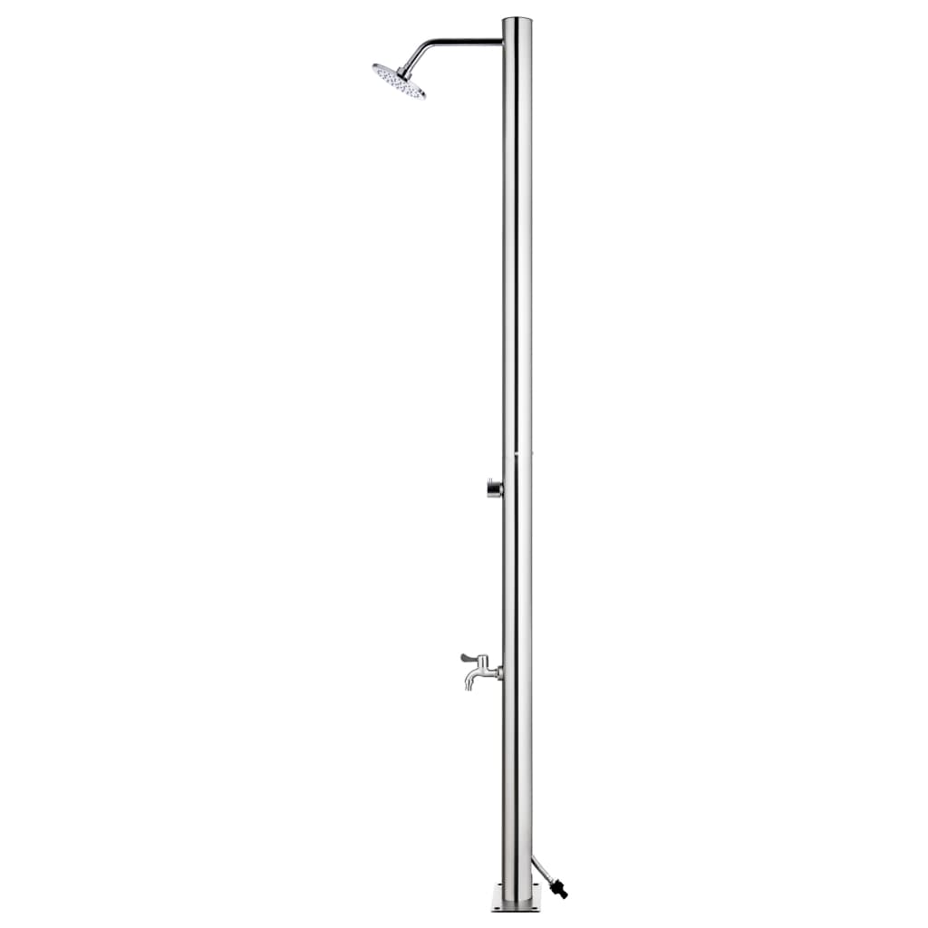 Ducha de jardín acero inoxidable 215 cm