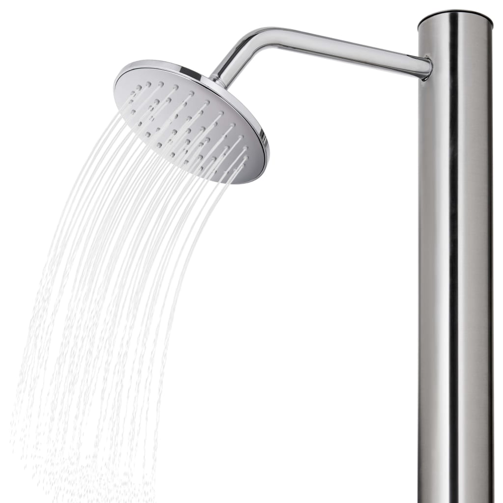 Ducha de jardín acero inoxidable 215 cm