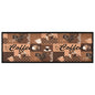 Alfombra de cocina lavable Coffee azul 45x150 cm
