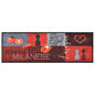 Alfombra de cocina lavable Coffee azul 45x150 cm