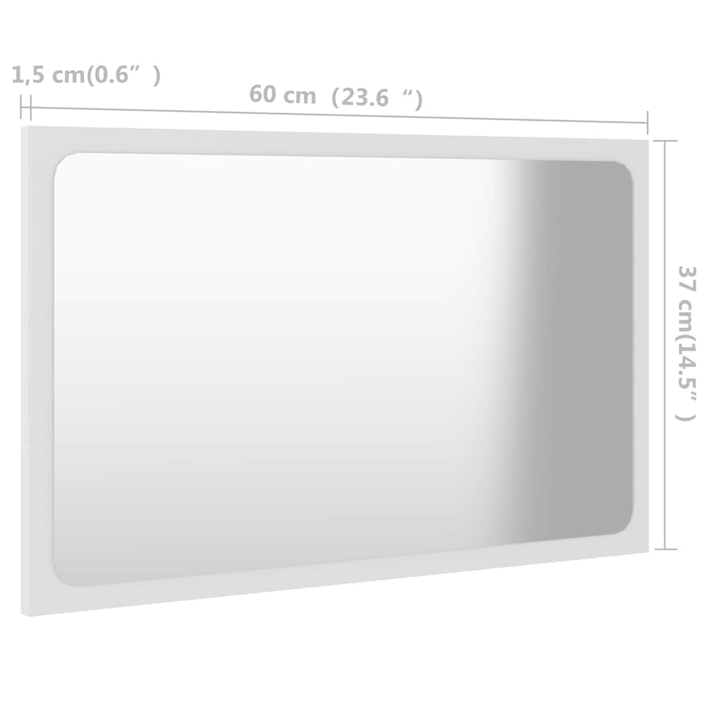 Conjunto de muebles de baño 2 piezas contrachapada blanco