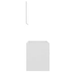 Conjunto de muebles de baño 2 piezas contrachapada blanco