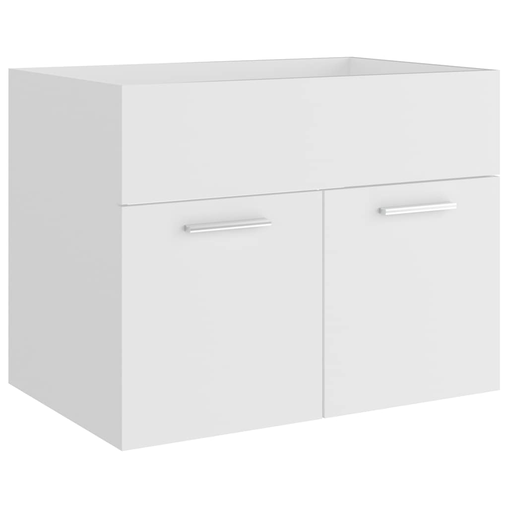 Conjunto de muebles de baño 2 piezas contrachapada blanco