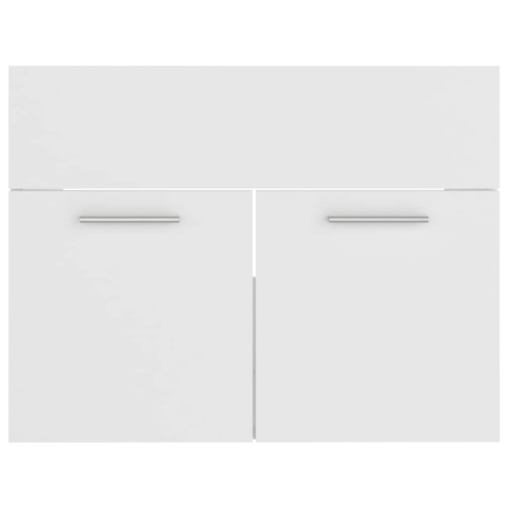 Conjunto de muebles de baño 2 piezas contrachapada blanco