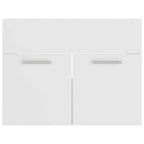 Conjunto de muebles de baño 2 piezas contrachapada blanco