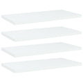 Estantes de estantería 4 uds contrachapada blanco 40x20x1,5 cm