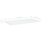 Estantes de estantería 4 uds contrachapada blanco 40x20x1,5 cm