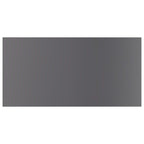 Estante estantería 4 uds contrachapada gris brillo 40x20x1,5 cm