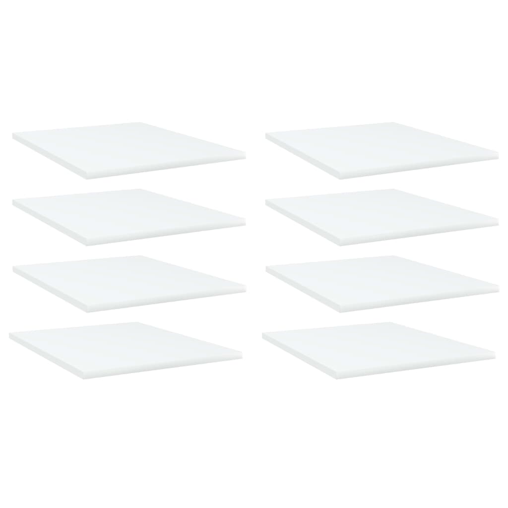 Estantes para estantería 4 uds contrachapada blanco 60x40x1,5cm