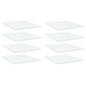 Shelf boards 4 pcs plywood white 60x40x1.5 cm
