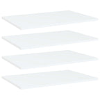 Estantes para estantería 4 uds contrachapada blanco 60x40x1,5cm