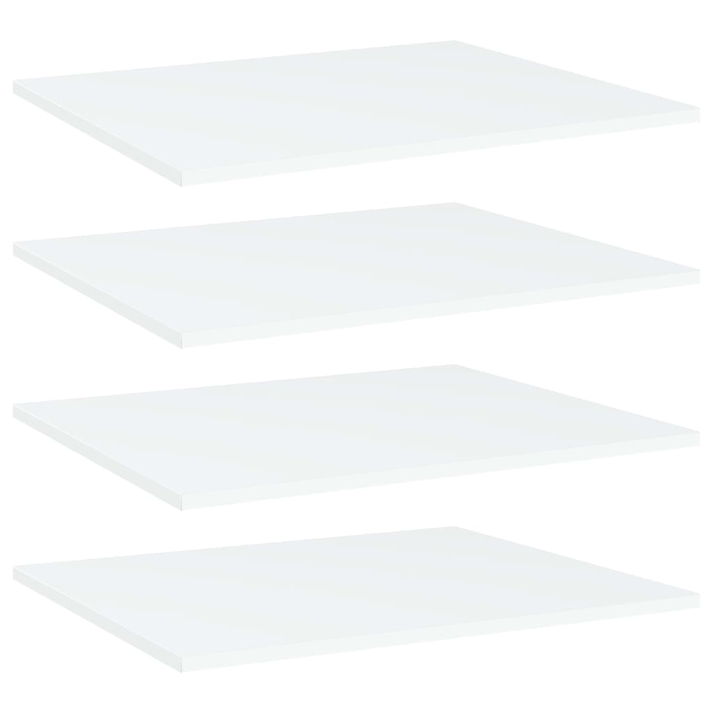 Estantes para estantería 4 uds contrachapada blanco 60x40x1,5cm